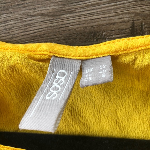 ASOS size 12 Yellow Blouse - Picture 2 of 5